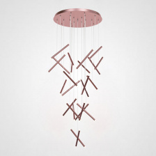 Люстра Dutti D0068 LED Chandelier Modern 28 Rose Gold