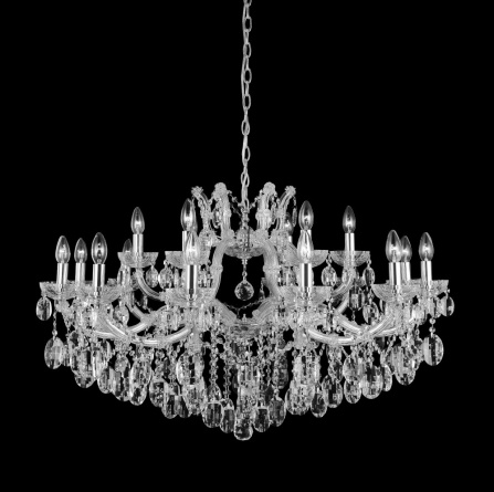 Люстра Crystal Lux HOLLYWOOD SP12+6 CHROME фото 1