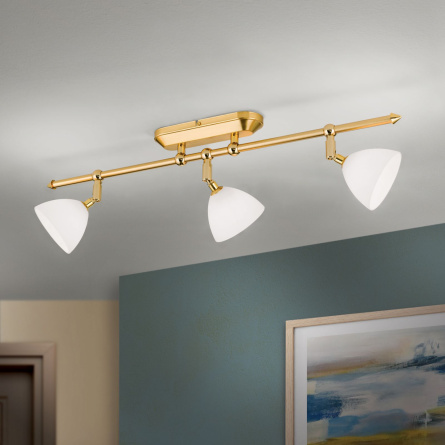 Бра Orion Str 10-347/3 gold-matt/438 opal фото 1